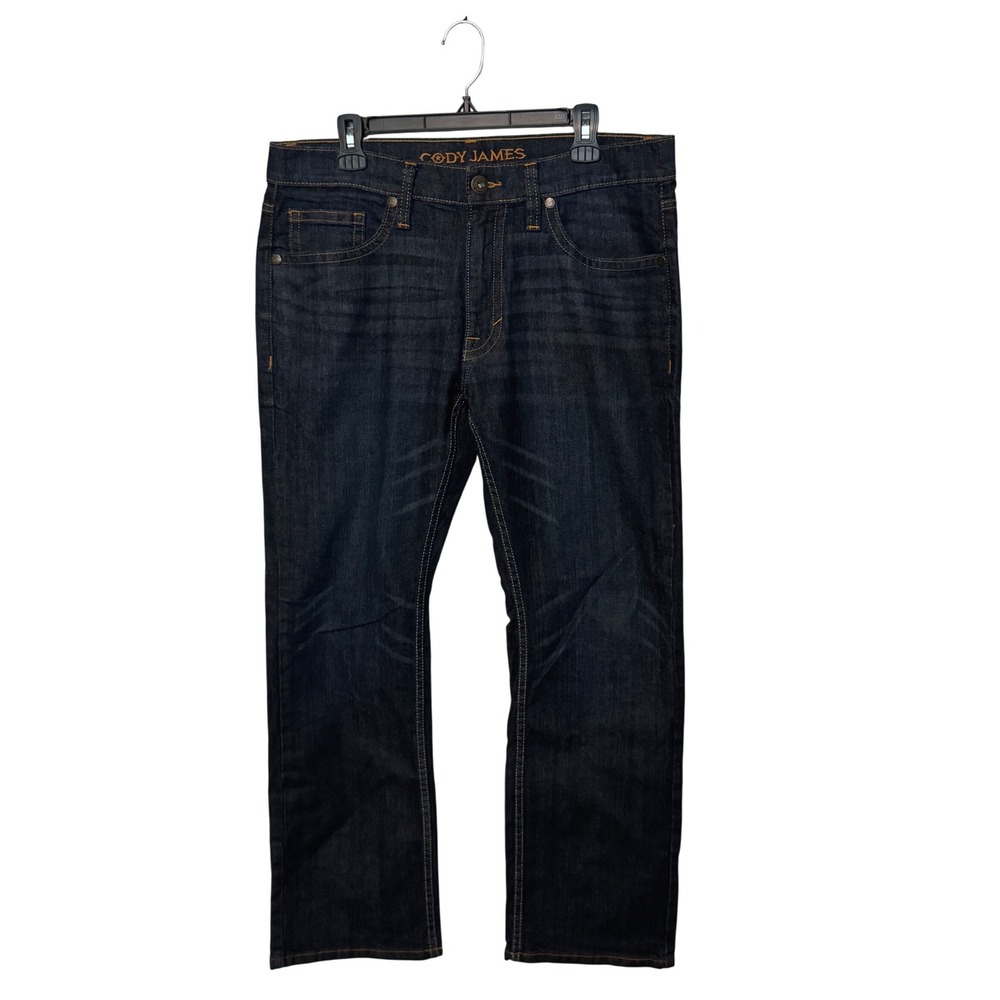 Cody James Jeans Mens 36x30 Dark Wash Blue Denim Western Stretch Straight Leg